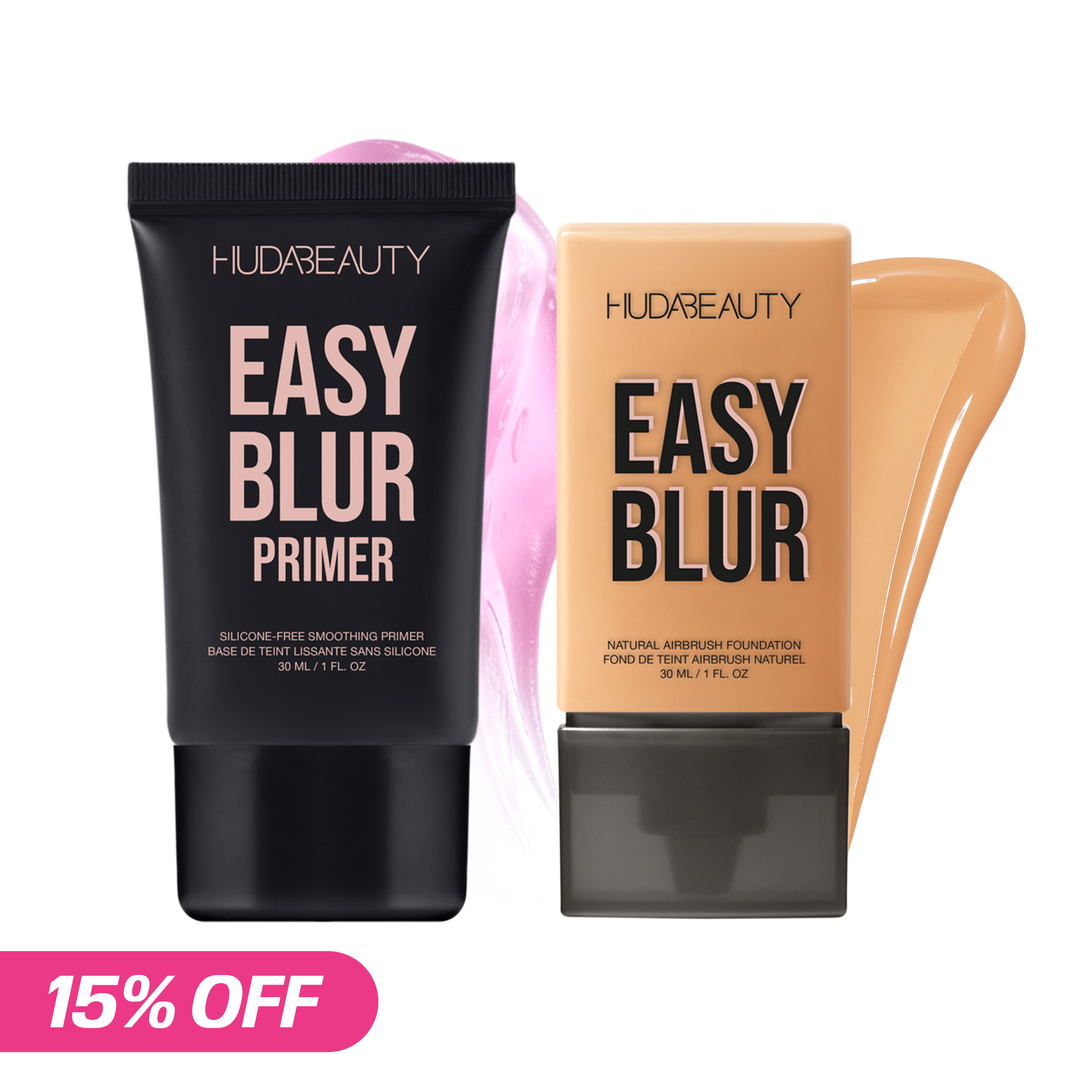 Shop Huda Beauty Easy Prime & Blur Foundation Kit